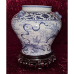 Chinese vaas met onderzetter