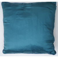 Chinese kussen met blauwe zijde