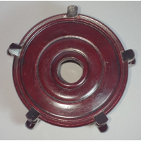 Chinese onderzetter, rood-bruin, op pootjes