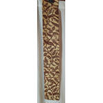 Batik doek, donkerbruin en crème 