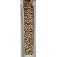 Batik doek, donkerbruin en crème 