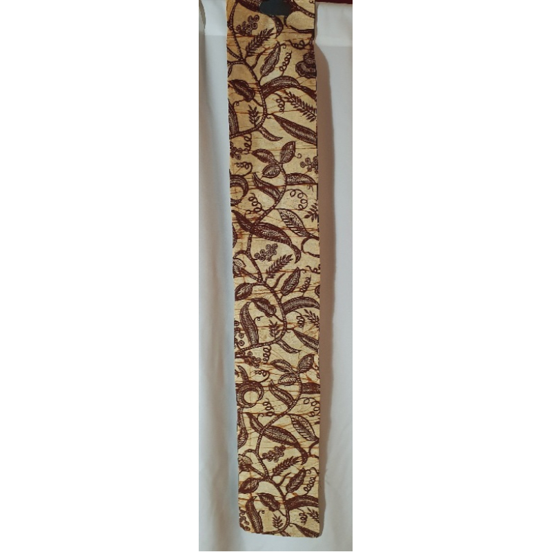 Batik doek, donkerbruin en crème 