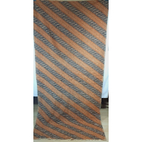 Batik doek, bruin, blauw en crème