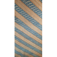 Batik doek, bruin, blauw en crème