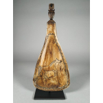 Medicijncontainer gemaakt van schouderblad van een paard