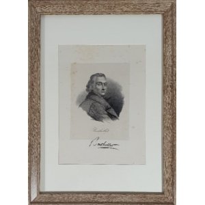 Gravure met handtekening Berthollet 1748-1822