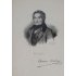 Gravure met handtekening Jean Charles Emmanuel Nodier 1780-1844