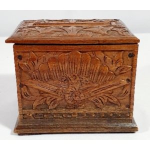 Indonesisch hardhouten sigaretten kistje