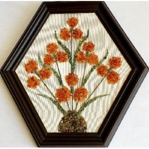 Wandversiering met halfedelstenen en/of edelstenen