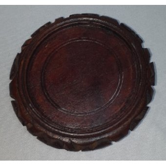 Chinese onderzetter, bruin, opengewerkte rand