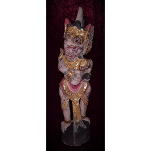 Grote oude krisdrager, verguld