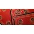 Rode stoffen batik servetten